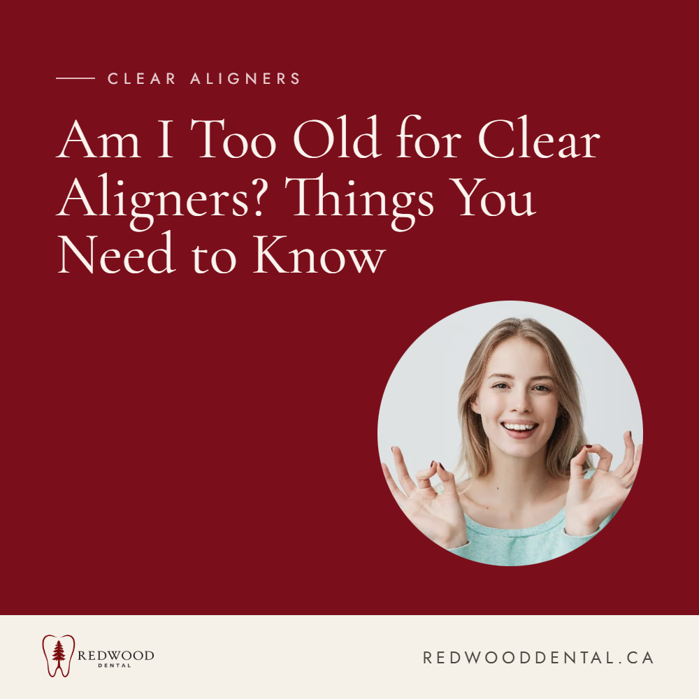 Adult patient reviewing clear aligners at Redwood Centre Dentistry